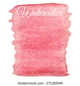 Abstract watercolor pink hand drawn background