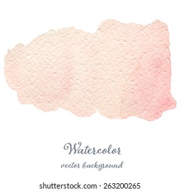 Abstract watercolor pink and rose hand drawn texture, isolated on white background, vector eps10