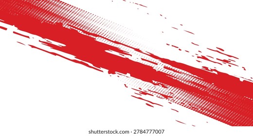 Abstract watercolor red background with halftone effects. vector illustraction.