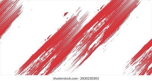 Abstract watercolor red background with halftone effects. vector illustraction.
