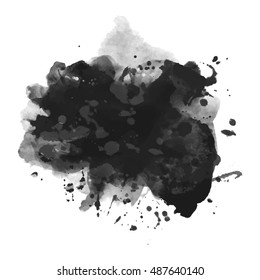 Abstract watercolor red coloring background banner Eps10 Vector illustration.