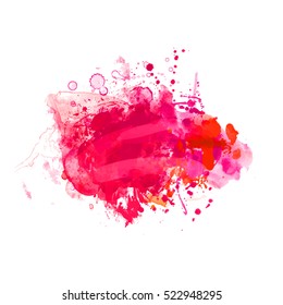 Abstrakte Aquarellfarben, roter Hintergrund Banner Eps10 Vektorillustration Illustration.