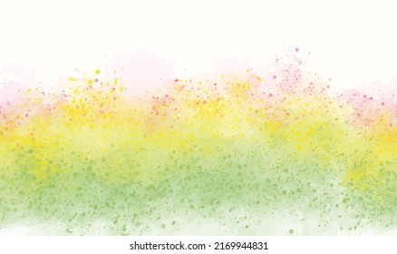 Patrón abstracto de acuarela sin costuras. Diseño para marcos o bordes. Ilustración vectorial dibujada a mano.