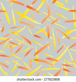 Abstract watercolor seamless pattern with expressive brush strokes. 