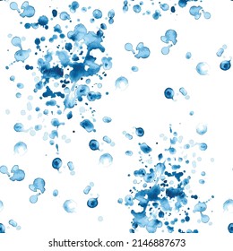 Abstract watercolor seamless repeat pattern