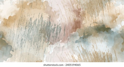 Abstract watercolor seamless texture background. Vector illustration. 