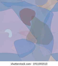 Abstrakte Aquarellfarbe nahtlose Vektormuster. Random durchsichtige Formen erzeugen künstlerische Schmerzgefühle. Pastellfarbener Hintergrund mit natürlichen biologischen Erdfarben. Universeller Bildschirmhintergrund.