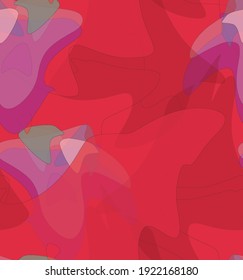 Abstract watercolor seamless vector pattern. Random transparent wavy shapes create artistic pain texture. Pastel multicolored background with organic natural earthy colors. Universal wallpaper.