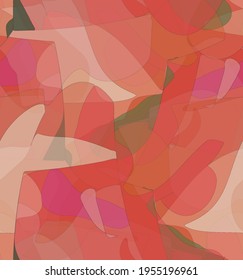 Abstract watercolor seamless vector pattern. Random transparent wavy shapes create artistic pain texture. Pastel multicolored background with organic natural earthy colors. Universal wallpaper.