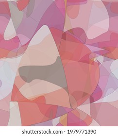Abstracto acuarela patrón vectorial sin costura. Las formas onduladas transparentes aleatorias crean textura de dolor artístico. Fondo multicolor pastel con colores orgánicos naturales de tierra. Papel de pared universal.