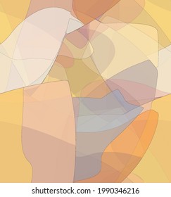 Abstract watercolor seamless vector pattern. Random transparent wavy shapes create artistic pain texture. Pastel multicolored background with organic natural earthy colors. Universal wallpaper.