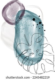 Abstrakte Aquarell Gestaltungshintergrund, Vektorgrafik