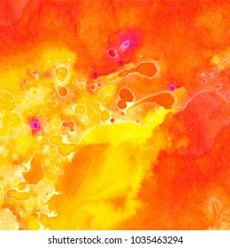Abstract watercolor shiny glow galaxy background. Watercolor texture for design. Vector illustration