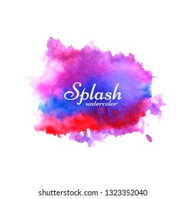 Abstract watercolor splash design background