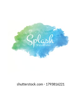 Abstract watercolor splash design background