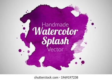 Resumen de diseño de salpicaduras de acuarela Vector, vector de salpicadura de acuarela abstracta, fondo de textura de color de agua