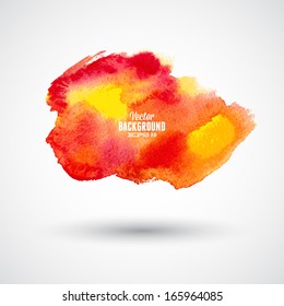 Abstract watercolor splash. Watercolor drop.