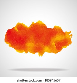 Abstract watercolor splash. Watercolor drop.
