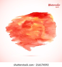 Abstract watercolor splash. Watercolor drop.