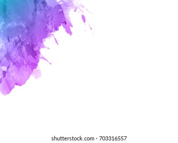 Abstract watercolor splash. Watercolor drop. Grunge paper.