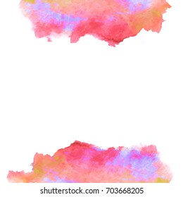 Abstract watercolor splash. Watercolor drop. Grunge paper
