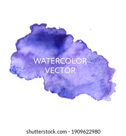 Abstract Watercolor Splash. Watercolor Drop Vector Pink