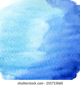 Abstract watercolor splash. Watercolor drop. Vector illustration.