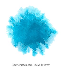 Abstract watercolor splash isolated on a white background. Vector blot with texture.