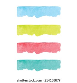 abstract watercolor splashes