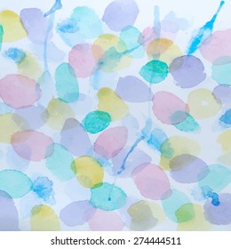 Abstract Watercolor Splashes Background. Vector Illustration of Abstract Watercolor Background