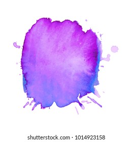 Abstract watercolor spot. Blot in grunge style. To design and decor backgrounds, banners, flyers.