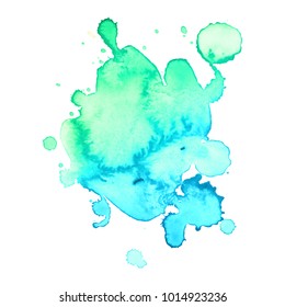 Abstract watercolor spot. Blot in grunge style. To design and decor backgrounds, banners, flyers.