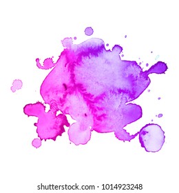 Abstract watercolor spot. Blot in grunge style. To design and decor backgrounds, banners, flyers.