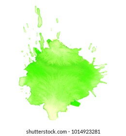 Abstract watercolor spot. Blot in grunge style. To design and decor backgrounds, banners, flyers.