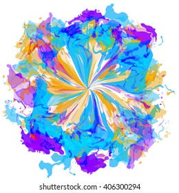 Abstract watercolor spot pattern background.