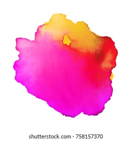 Abstract watercolor stain