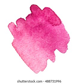 abstract watercolor stain pink color. Watercolor background