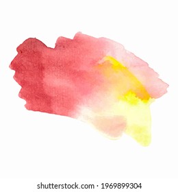 Abstract watercolor stain. With space for text. For banner, poster, packaging design. Hand drawn vector illustration.