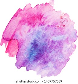 Abstract watercolor stain. Watercolor splash banner for paper design