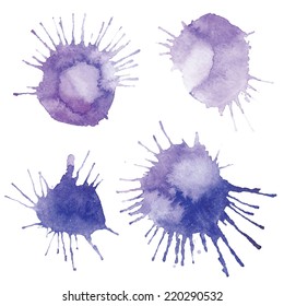 Abstract watercolor stains vector, pattern for design labels for your text