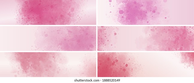 Abstract watercolor texture background with copy space Banner design vector illustration