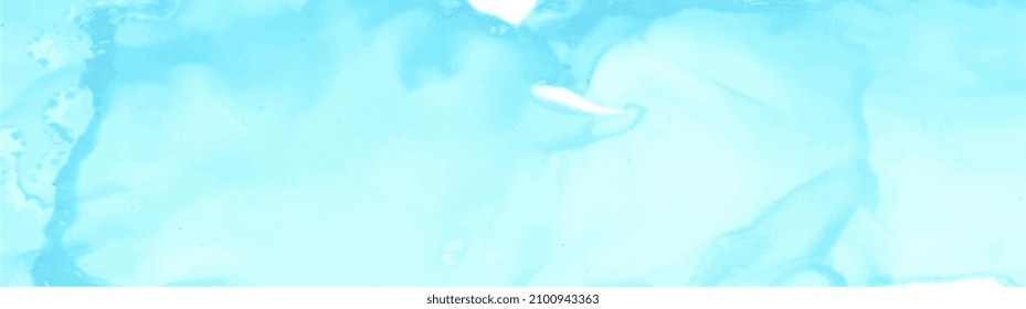 Abstract watercolor texture as background. Abstract light blue watercolor hand-painted for decorative design of background, header, brochure, poster, card, cover or banner. Vector illustration EPS10.