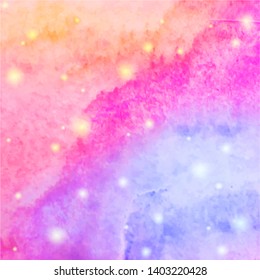 Abstract watercolor texture background. Watercolor pattern. Galaxy sky background