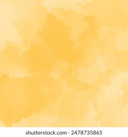 An abstract watercolor texture with a blend of various shades of yellow. The soft, gradient transitions between light and dark yellow create a warm, vibrant background with a pleasing, artistic feel.