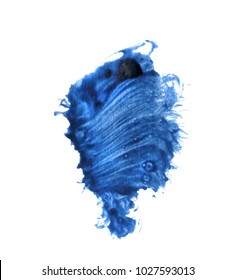 Abstract watercolor texture stain with splashes and spatters. Vectot acrylic brush