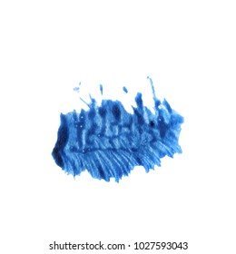 Abstract watercolor texture stain with splashes and spatters. Vectot acrylic brush