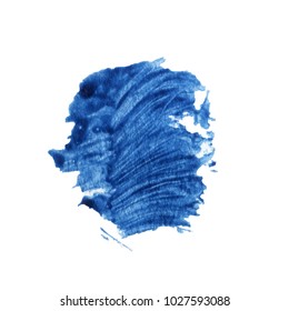Abstract watercolor texture stain with splashes and spatters. Vectot acrylic brush