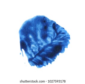Abstract watercolor texture stain with splashes and spatters. Vectot acrylic brush