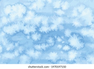 Abstract watercolor textured vector background from blue spots and blots