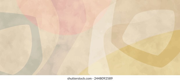 Abstrakter Aquarell-Vektorgrafik-Hintergrund mit Pastellfarben und altem Papier für Poster, Karten, Flyer, Cover-Design, Einladung. Gealterte Aquarell-Illustration für Design-Interieur.